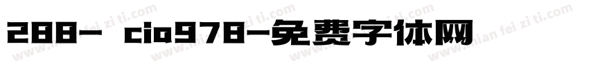 288- cia978字体转换